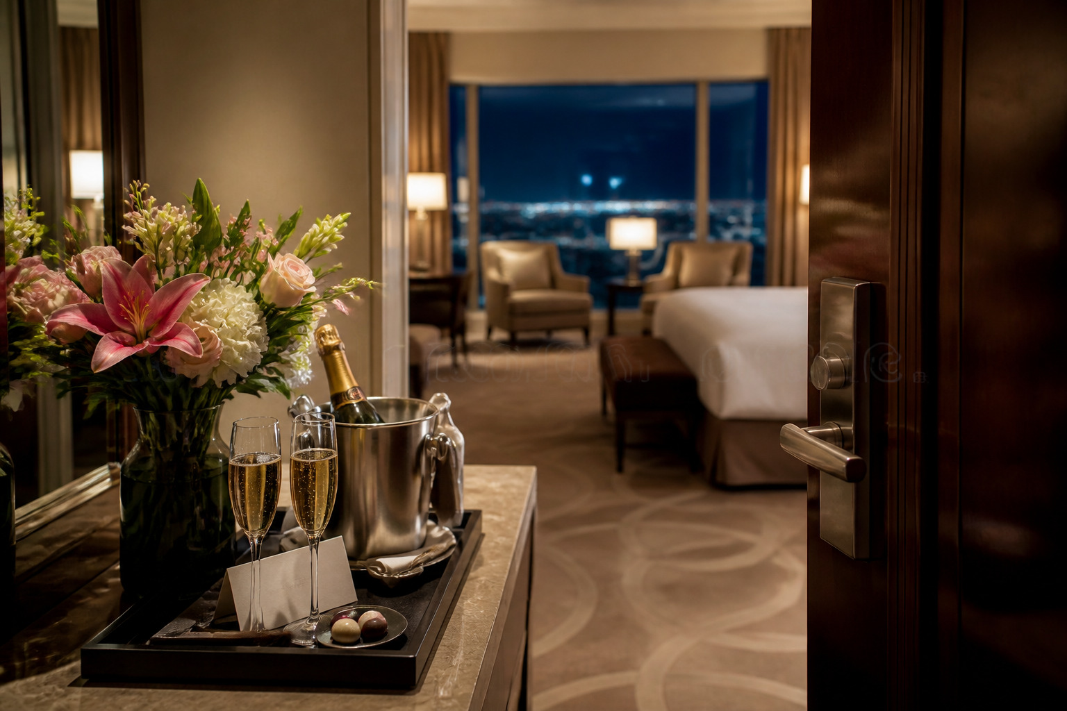 Premium resort suite welcome amenity